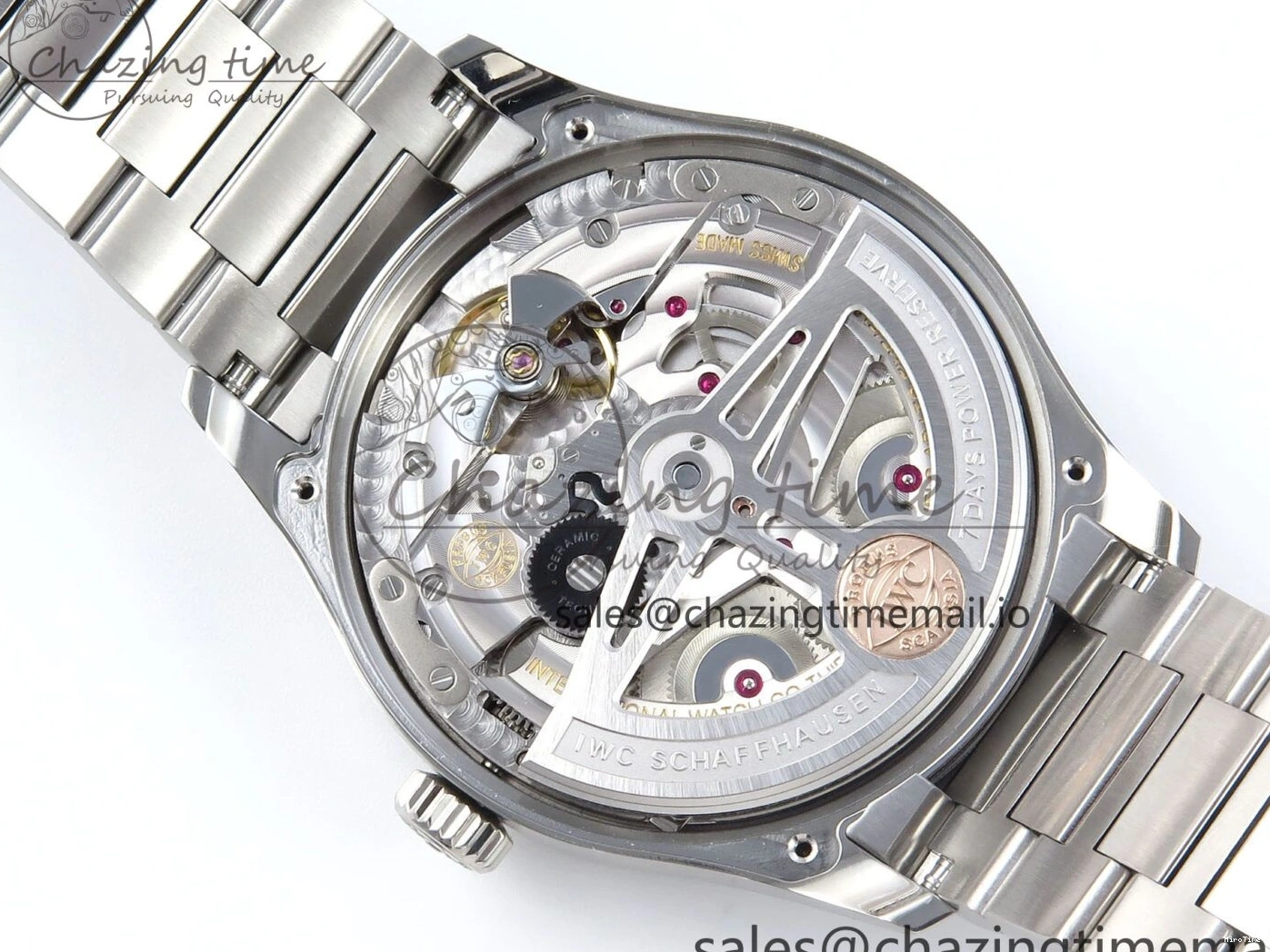 MIROTIME 0506 FashionForward Portugieser Auto IWC0562D APSF 1:1 Best Edition Light Blue Dial on SS Bracelet A 6994